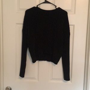 Ribbed cropped sweater